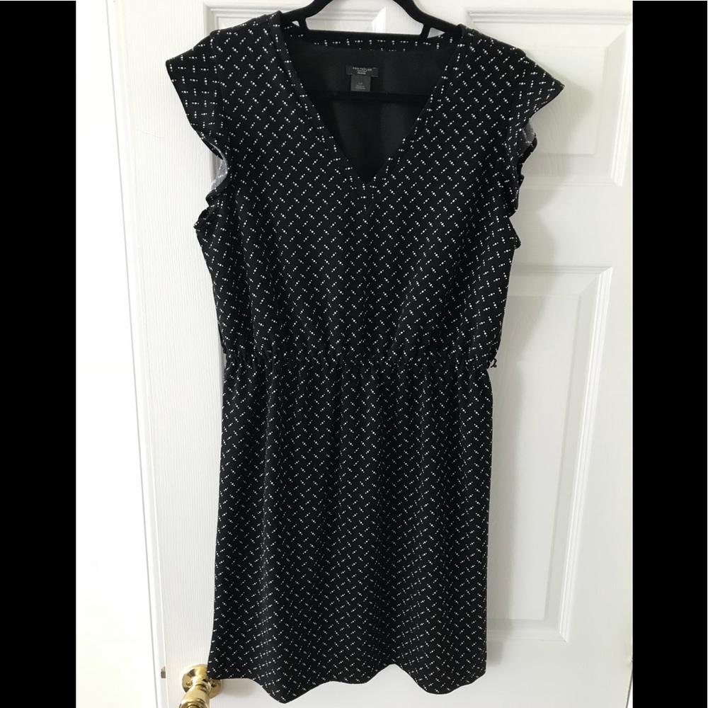 Ann Taylor Flutter Sleeve Dress